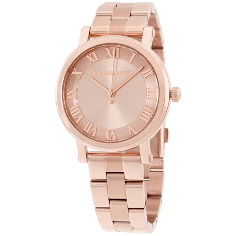 michael kors analog feminine pretty norie rose-goldtone bracelet watch|Amazon.com: Michael Kors Norie Three.